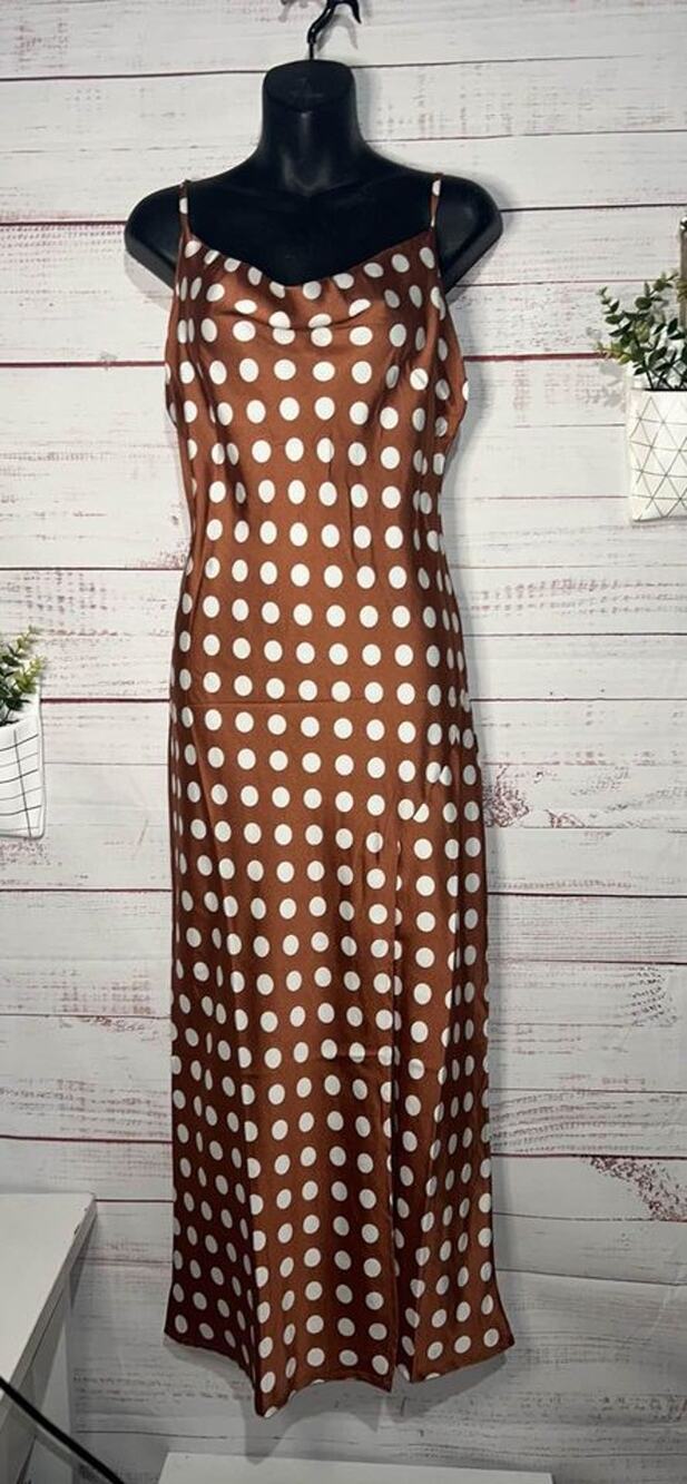 NEW Paper Heart Maxi Slip Dress Medium